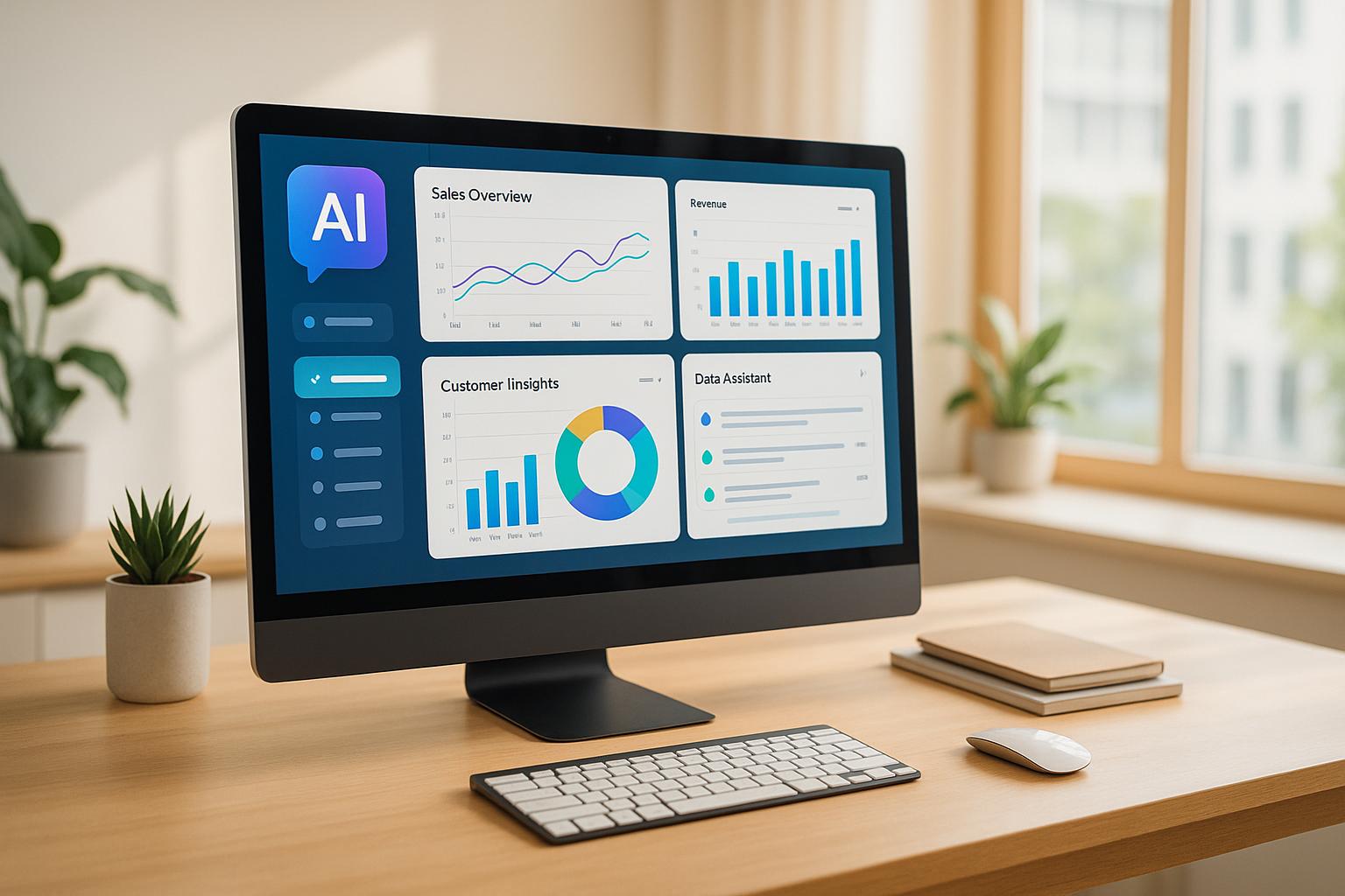 Business data analysis charts